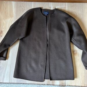 Brooks Brothers Wool Open Front Topper Jacket